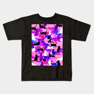 Cat Cats Collage Kids T-Shirt